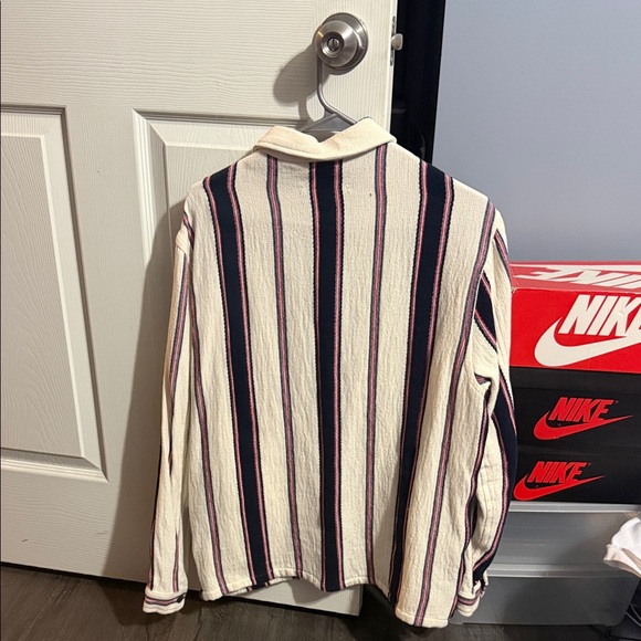 Striped Button-Up Jacket - Picture 3 of 3